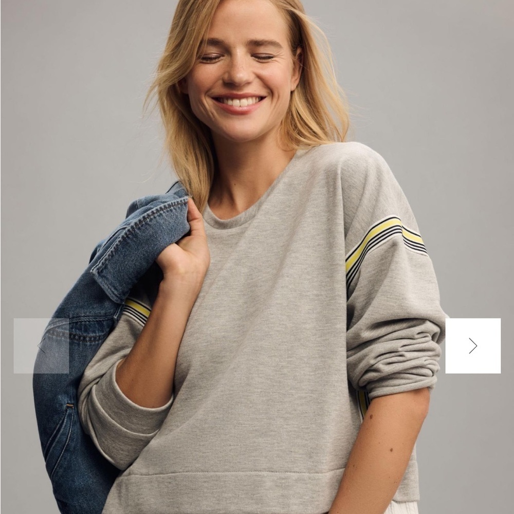 Maeve Stripe Tape Twofer Blouse